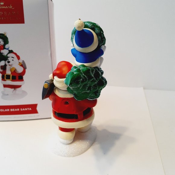 Hallmark Polar Bear Santa Keepsake Ornament Club KOC 2022 Member Exclusive Sound - Picture 8 of 9